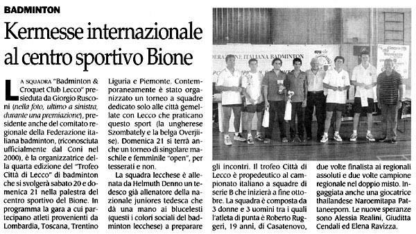articolo Il Resegone 19-09-03